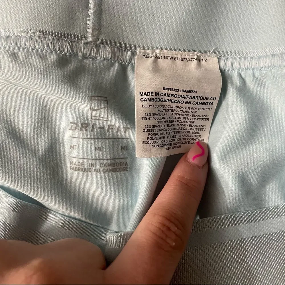 Nike Dri-Fit Baby Blue Activewear Skort